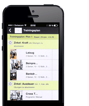 Trainings-App (Fitness Island App)
